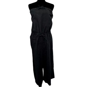 GAP WideLeg Strapless Jumpsuit Linen Blend with Upper and Mid Ties